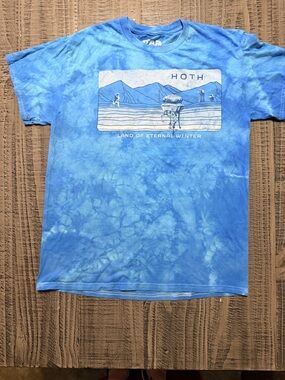 Star Wars Blue Tie-Dye Hoth Graphic Tee